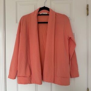 Pacas Women's Pimalpaca Open Front Lounge Cardigan Peach Color Size Medium